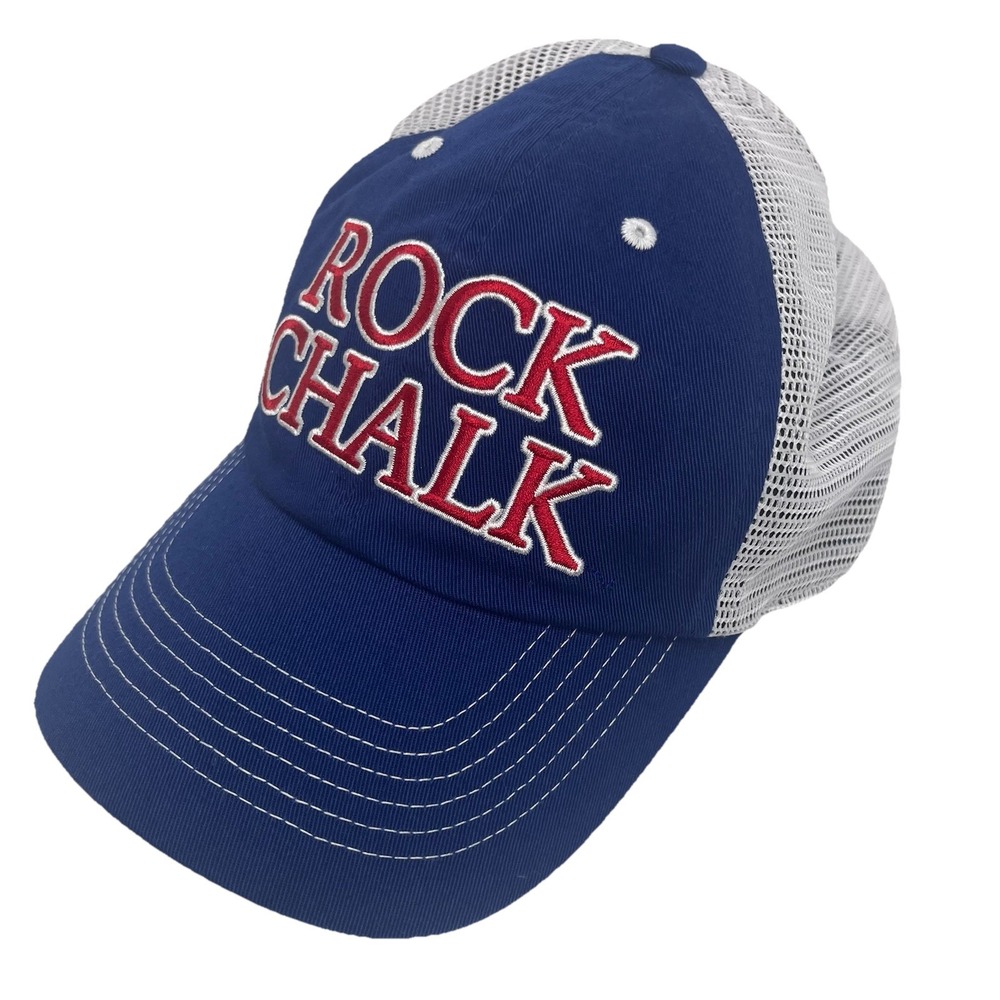 Rock Chalk Jayhawk Kansas KU‎ Jayhawks Hat Adult Yellow Strapback Adjustable Hat